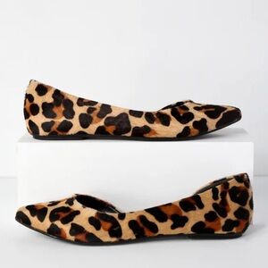 NIB | Lulus | Genuine Leather Audri Leopard Calf Hair| Sz 7